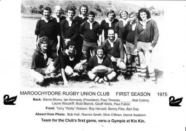 Original Maroochydore rugby team